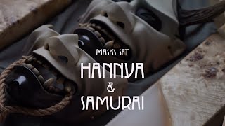 Hannya amp Samurai masks Процесс создания комплекта quotGoJirraquot [upl. by Riay]