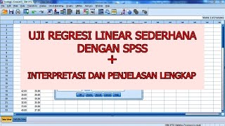 Uji Regresi Linear Sederhana dengan SPSS Sangat Detail [upl. by Meekar]