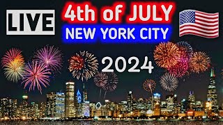 🎆 MACYS Fourth Of July FIREWORKS 2024 New York City LIVE 🇺🇸 Macys 4th of July fireworks Hudson [upl. by Sirrep876]