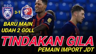 BARU MAIN DAH 2 GOLL‼️ LUAHAN PENYOKONG TENTANG PEMAIN IMPORT BAHARU JDT [upl. by Hooper280]