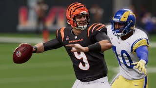 Los Angeles Rams vs Cincinnati Bengals  Super Bowl LVI Highlights  Madden 22 Super Bowl 56 Montage [upl. by Rehpinnej]