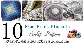 Top 10 Fabulous Free Filet Crochet Blanket Patterns You Need To Try [upl. by Beata]