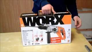 Déballage  Marteau perforateur Worx quotWX330quot 710 W [upl. by Nillad]