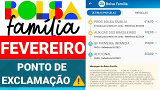 EXTRATO DO CAIXA TEM APARECE UM TRIÂNGULO COM PONTO DE EXCLAMAÇÃO BOLSA FAMÍLIA ENVIADO PARA CRÉDITO [upl. by Kneeland]