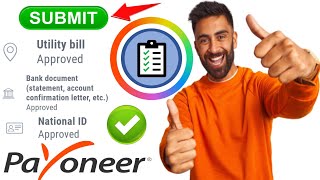 How to submit payoneer required documents for approval bank accounts  approval pending payment [upl. by Myrlene54]