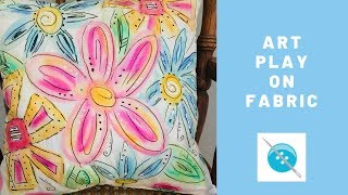 Using Gelatos by Faber Castell on Fabric [upl. by Amaryl]