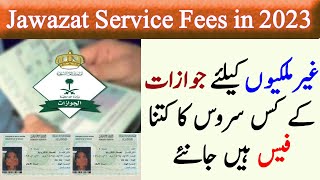 jawazat visa and service fees for expatriate 2023  fees in saudi  every thing easy [upl. by Kela891]