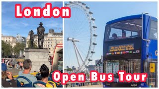 London Bus Tour  Hop On Hop Off Open Bus Tour 2023 [upl. by Arracat]