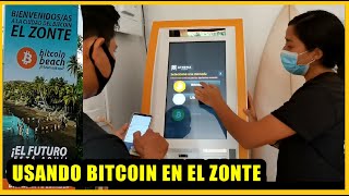 Pagando usando el Bitcoin comprando Bitcoins en el Zonte y el Tunco [upl. by Toinette993]