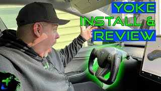 Tesla Yoke Installation  Installing a heated steering yoke in a Model Y  Install amp Review [upl. by Merfe651]