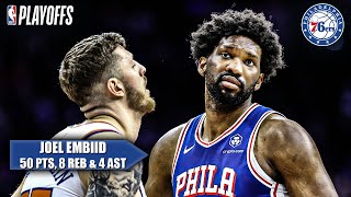 Joel Embiid TAKES OVER Game 3 with 50 PTS 😤 Philly wins at home  NBA on ESPN [upl. by Divod718]