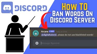 How To Ban Words On Discord [upl. by Georas]