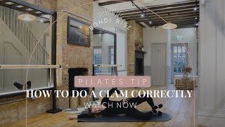 HOW TO DO A PILATES CLAM  CORRECTLY [upl. by Wallace620]