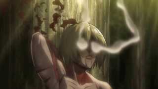 Attack on Titan Episode 22  Levi vs Female Titan Shingeki no Kyojin HD [upl. by Giardap]