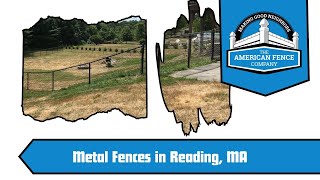 Metal Fence Installation in Reading MA  The American Fence Company [upl. by Ellehcit]