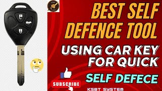 Best self defense tool  Using Car key for quick self defense [upl. by Anaehr469]