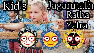 Kids Jagannath Ratha Yatra 2022 iskcon harekrishna 4kvideo jagannathrathyatra rathayatra2022 [upl. by Anoi706]