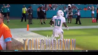 Tyreek Hill HANDCUFF CELEBRATION after 80Yard TD  Miami Dolphins vs Jacksonville Jaguars [upl. by Pharaoh913]