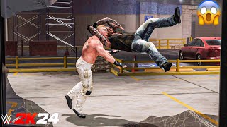 Randy Orton vs Brock Lesner  WWE 2K24  Gameplay  XBOX Series S  Backstage Brawl [upl. by Sillert]