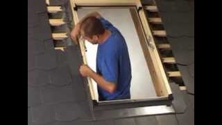 RoofLITE window installation 16  Slate roof  The flashing [upl. by Idnym880]