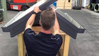 How to Install Barge capping on COLORBOND® Corrugated Iron  Metal Roofing Online [upl. by Aeret815]