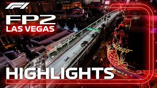 FP2 Highlights  2023 Las Vegas Grand Prix [upl. by Nahtanaoj]