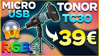 MEJOR MICROFONO CALIDADPRECIO ⁉ TONOR TC30 MICROFONO RGB [upl. by Lorens]