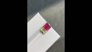 248 carats  Bi Color Tourmaline Stone Baguette Cut Africa Gemstone bicolor tourmaline gemstone [upl. by Paxon]