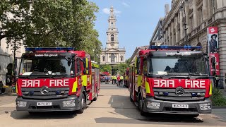 20 PUMP FIRE Somerset House Fire  LFB Response and On Scene Footage [upl. by Alikam672]