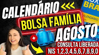 💸BOLSA FAMÍLIA AGOSTO CALENDÁRIO ANTECIPADO pTODOS VALOR pela METADE CONSULTA LIBERADA no APP [upl. by Lalo730]