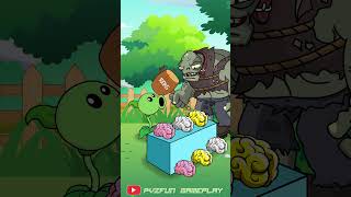 Plants vs Zombies play the game of placing brains in the correct position  Funny Animation 🤣🤣🤣 [upl. by Nonnaer]