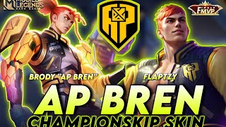 NEW AP BREN quotFLAPTZYquot AND BRODY quotAP BRENquot WORLD CHAMPION SKIN  AP BREN M5 SKIN  MLBB NEW SKIN [upl. by Yeliak]