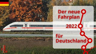 Schneller zwischen den Metropolen und mehr Bahn auf dem Land Der neue Fahrplan 2022 für Deutschland [upl. by Hutson408]