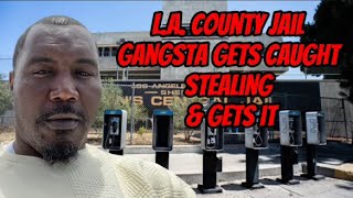 LA COUNTY JAILA GANGSTER GETS ATTACKED [upl. by Nnil]