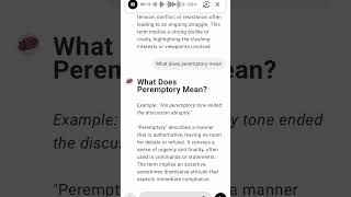 What Does Peremptory Mean [upl. by Solrac24]