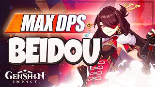 Best Beidou on YouTube MAX DPS C6 Build Guide amp Showcase Genshin Impact [upl. by Critchfield357]