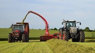 Fendt 936 amp JFStoll 1460 Trailed Forager [upl. by Kopaz]