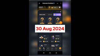 Today 30 August Hamster Kombat Daily Combo Card  Hamster Kombat Daily Combo Todayhamstersoftiktok [upl. by Llemmart910]