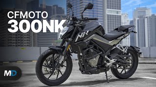 2021 CFMOTO 300 NK Review  Beyond the Ride [upl. by Ahsitel]