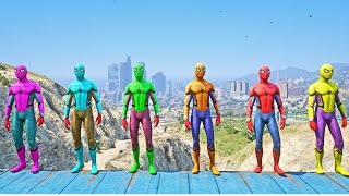 GTA5 SPIDERMAN amp MANIONS RAGDOLLS JumpsFails shorts gta5 [upl. by Ahsiaa]