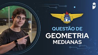 REVISÃO ITA 2º FASE  Questão de Geometria Medianas [upl. by Aholla374]