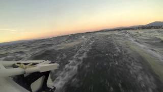 Saphire 27 downwind surf at lake Geneva [upl. by Raye]