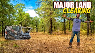 Forestry Mulcher Transforms Fully Wooded 10 Acres Ranch  Homestead [upl. by Sousa686]