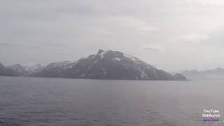 Zeitraffer Norwegen Hurtigruten MS Nordlys Hammerfest nach Loppa Øksfjord Finnmark Hurtigruta [upl. by Ellennej]