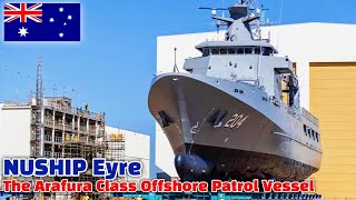 Luerssen Australia Launches NUSHIP Eyre Second Arafura Class Offshore Patrol Vessels [upl. by Ettenajna443]