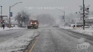 01092024 Dekalb IL  Heavy Snow Near Whiteout Conditions [upl. by Agnimod]