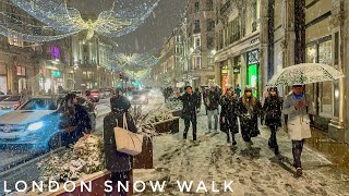 London Christmas Walk  The Best of London Christmas Compilation 4K HDR [upl. by Eatnad643]