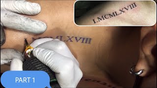 Roman numerals Tattoo Part 1 [upl. by Warrin358]