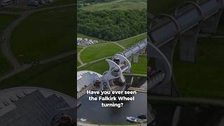 The famous Falkirk Wheel explained 😎 falkirk canal scotland boats drone dji scottish [upl. by Nabala]