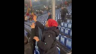 Gesto bellissimo allo stadio Olimpico Napoli Roma [upl. by Rovit]